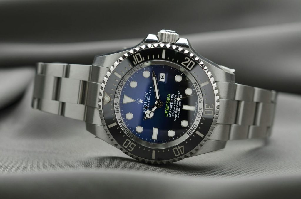 High-end Rolex wristwatch showcasing precision engineering and luxury design.